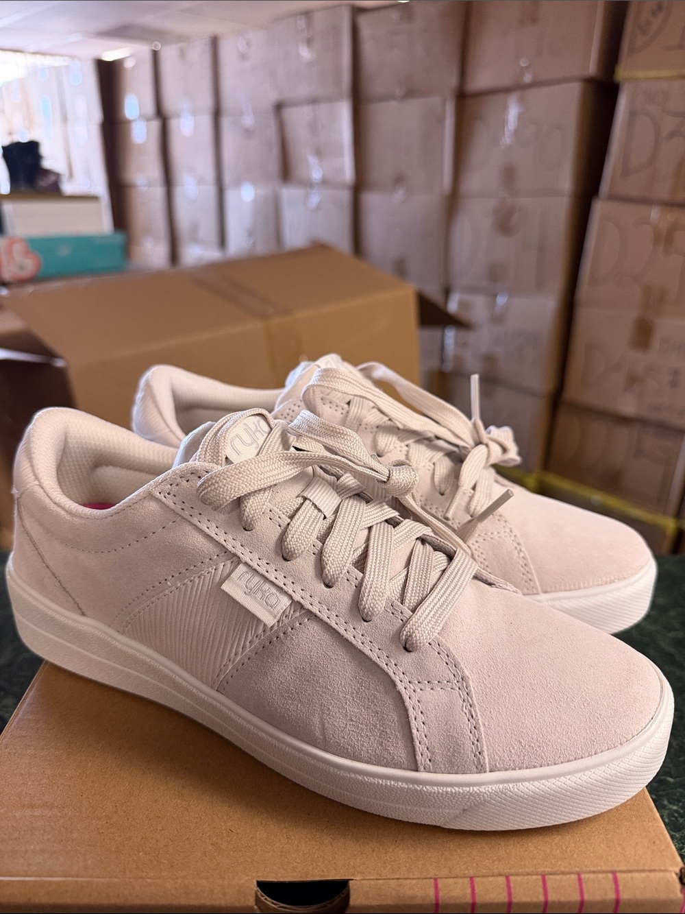 Ryka Women's Suede Lace-Up Sneakers